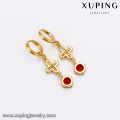 93751 xuping schmuck mode jesus kreuz zirkon luxus eardrops hoop ohrring